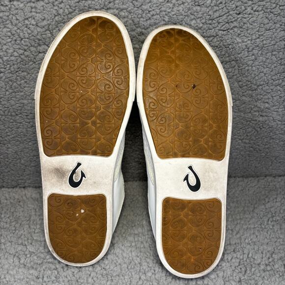 OLUKAI Pehuea Shoes Womens 9.5 Slip On Comfort Sneakers 20271-WBWB Minimalist - Picture 9 of 12